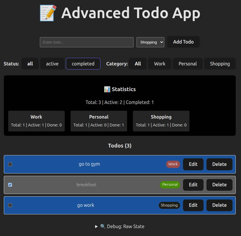 Advanced Todo App